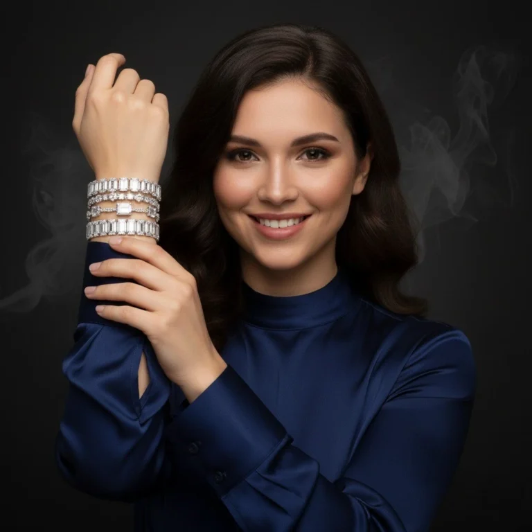 Bridal set of Artificial Jewellery in Pakistan showcased on a table