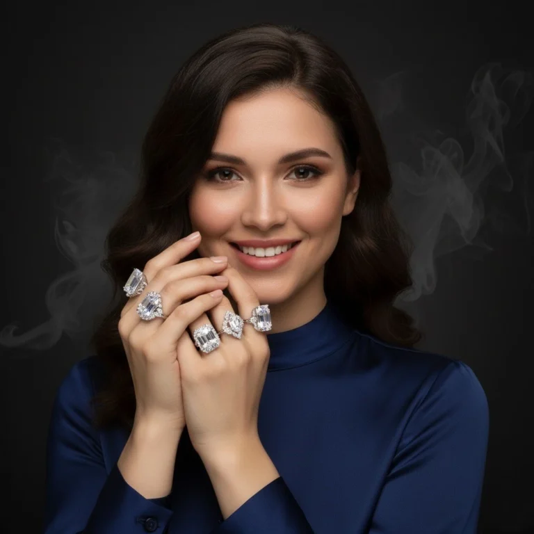 Model wearing Artificial Jewellery in Pakistan at a festive event